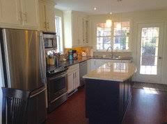 A combination of pink walls and grey kitchen units will result in a fresh result. Would You Have A Different Color On Kitchen Island Than Rest