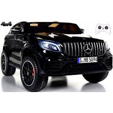 Mercedes Glc Coupe 2 Places Noir Voiture Electrique Enfant 12 Volts Roues Gomme Telecommande Parentale