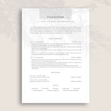 Ats Friendly Resume Instant Download Cv Template For Word Etsy Resume Design Template Minimalist Resume Template Cv Template