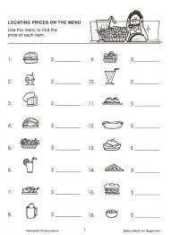 We work on basic operations and word problems with various denominations of currency. Real Life Math Menu Math For Beginners 1561750166 Christianbook Com