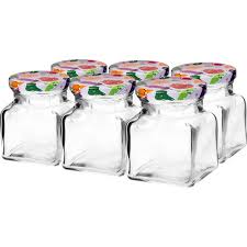 Check out our glass jars with lids selection for the very best in unique or custom, handmade pieces from our jars & containers shops. 120 Ml Twist Off Four Cornners Glass Jar Lid Fi 53 6 Pcs Jars Symbol 132122