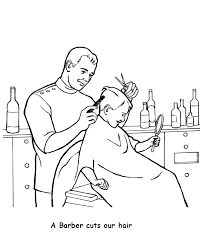 Barber Clipart Colouring Page Barber Colouring Page Transparent Free For Download On Webstockreview 2021
