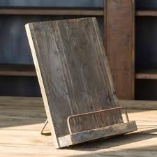 Rustic Cookbook Stand Diy Rustic Decor Rustic Decor Decor