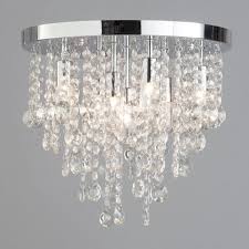 Other rooms, such as a living room. Cirrus 35cm Bathroom Flush Ceiling Light Chrome Bhs