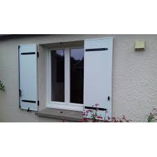 Volets Battants Blanc En Pvc Lames Verticales Et 2 Vantaux Volet Battant Pvc Volet Battant Volets Blancs