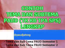 Untuk saat ini kami hanya mencetak untuk tingkat tk kelompok a dan kelompok b, kedepannya untuk tingkat paud dan play group sedang kita siapkan. Tema Subtema Paud Tk Kurikulum 2013 Lengkap 1 Tahun Paud Jateng