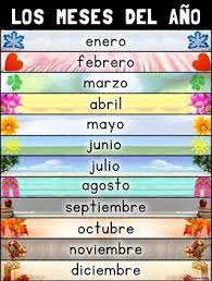 The best way to say the spanish months of the year is to practice them on paper or aloud. Meses Del Ano Months Of The Year Poster Spanish Tpt