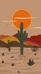 Desert Wallpaper Art Wallpaper Iphone Desert Drawing Graphic Wallpaper