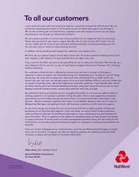 Certainly, natwest stand out as a contractor friendly lender and many clients of cmme have successfully secured mortgage funding with the bank. Natwest On Twitter To All Our Customers A Message From Our Ceo Alison Rose