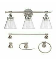 Get free shipping on qualified nickel, 5 light vanity lighting or buy online pick up in store today in the lighting department. Portfolio Vanity Bar Light 3 Light Brushed Nickel Ebay