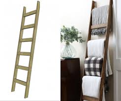 Build an easy diy blanket ladder to store blankets neatly for just $5. 5 Blanket Ladder Her Tool Belt