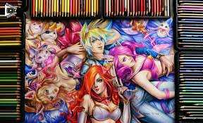 ezreal lux miss fortune ahri star guardian by blondynkitezgraja deviantart com on deviantart drawings online art gallery game character