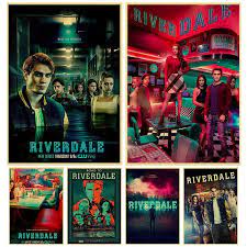 Tv Series Riverdale Poster Kraft Paper Art Poster Bar Cafe Vintage High Quality Printing Drawing Core Wall Decor Kraft Paper Art Coffee Wall Art Cafe Wall Art