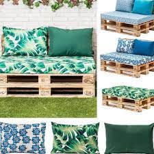 Designer Prints Euro Pallet Seating Cushion Pads Garden Patio Outdoor Furniture Ebay Pallet Furniture Outdoor Pallet Seating Pallet Garden Furniture