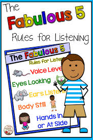 listening rules chart listening rules good listening