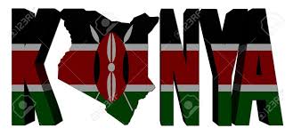 The flag of kenya (swahili: Kenya Map Text With Flag Illustration Stock Photo Picture And Royalty Free Image Image 10743002