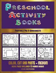Related posts of 47 pre k free printable worksheets image ideas. Printable Pre K Worksheets Preschool Activity Books Medium 40 Black And White Kindergarten Activity Sheets Designed To Develop Visuo Perceptual Skills In Preschool Children Manning James Manning Christabelle Workbook Kindergarten