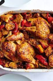 Roast Chicken With Peppers Focaccia And Basil Aioli Recipe Recipe Stuffed Peppers Chicken Stuffed Peppers Focaccia