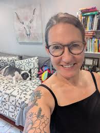 Meet Olive. She was abused and abandoned and we adopted her almost 3 years  ago. She has a heart of gold and just wants to be with her people. All the  time.