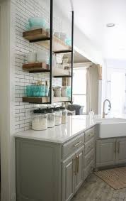Love This Open Shelving I Built In My Kitchen It Lets Me Display All The Cute Glasses And Kitchen Remodeling Projects Kitchen Design Kitchen Cabinet Remodel