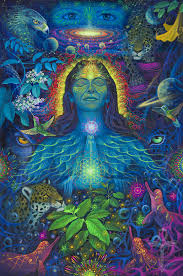 Divine Connection Visionary Art Spiritual Artwork Mystical Art