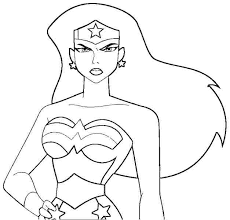 Win free crayons, markers and paints! Wonder Woman 74566 Superheroes Printable Coloring Pages