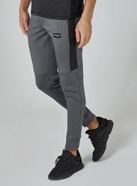 Nicce Charcoal Hybrid Joggers Men S Joggers Clothing Topman Mens Pants Fashion Mens Joggers Outfit Track Pants Mens