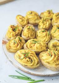 Deviled Potato Bites Nutrition Recipes Potato Bites Recipes