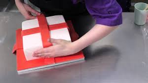 Say goodbye to sagging corners and torn fondant edges on your square cakes. Easy Christmas Parcel Cake Youtube