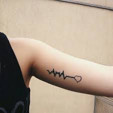 Heartbeat Tattoo Idea Ekg Ink Girly Tattoos Heartbeat Tattoo Body Art Tattoos