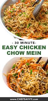 Chicken Chow Mein Recipe Ready In Under 30 Minutes Chef Savvy Recipe Chicken Chow Mein Recipe Easy Chow Mein Recipe Chicken Chow Mein