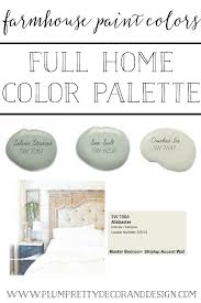 Plum Pretty Decor Design Co Farmhouse Paint Colors The Paint Colors I Used In Each Room Of My House Farmhouse Paint Farm House Colors Farmhouse Paint Colors