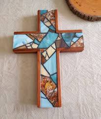 Pin On Stained Glass Mosaic Crosses