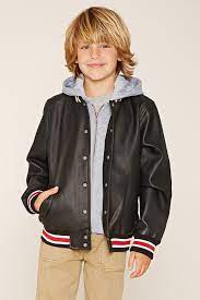 Forever 21 Boys Bomber Jacket Kids 13 95 Boys Bomber Jacket Boys Leather Jacket Kids Bomber Jacket