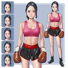 ボクシング女子 | スキマ - イラスト依頼・キャラ販売ならSKIMA
