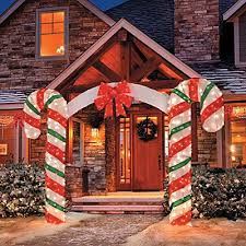 Large Candy Cane Bow Arch Clear Lights Stake Christmas Yard Outdoo Christmas Decorations Diy Outdoor Christmas Yard Decorations Beautiful Christmas Decorations
