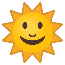 Sun With Face Emoji