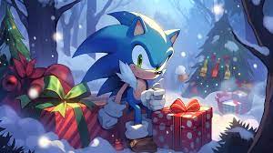 Sonic & Christmas Gifts Desktop Wallpaper - Free Sonic Wallpaper
