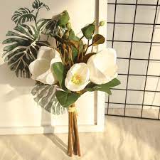 Maybe you would like to learn more about one of these? Buy Artificial Fake Flowers Leaf Magnolia Floral Wedding Bouquet Party Home Decor At Affordable Prices Free Shipping Real Reviews With Photos Joom