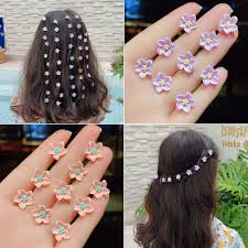 Pearl hair pins look beautiful in updo hairstyles. 10pcs Small Flower Buckle Hair Clips Cute Hairpins For Women Girls Fashion Diy Hair Styles Holder Hair Claws Hair Accessories Super Deal 1e332 Goteborgsaventyrscenter