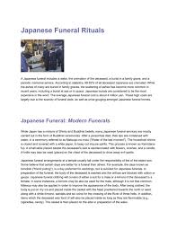 Morden and winkler serving you for 65 years independently owned and operated since 1949. Japanese Funeral Rituals
