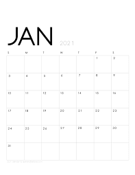 Free printable january 2021 calendar templates. Printable January 2021 Calendar Monthly Planner 2 Designs Flowers Modern A Piece Of Rainbow