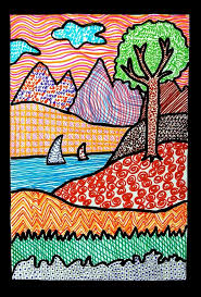 Texture Landscape Drawings Art Projects For Kids Teach Your Students About The Elements Of Art With Fine Art Drawing Elementary Art Art Lessons Elementary Please subscribe for my weekly art tutorials in this easy landscape drawing tutorial i teach how to draw a landscape simply, by using just three tones, dark, medium and light. texture landscape drawings art