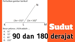 Sudut a + sudut b + sudut c = 180; Sudut 90 Dan 180 Derajat Mudah Youtube