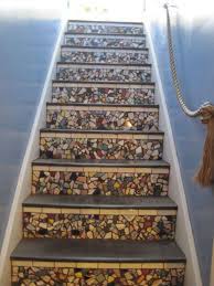Creative Design Ideas For Exposed Pipes Mosaic Stairs Home House Design