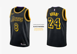 While it does take some getting used to, lakers fans would no doubt sacrifice the slight. Solelinks On Twitter Los Angeles Lakers City Edition Jersey Black Mamba Via Lakers Store At 8 24am Pt Https T Co Gxuuxg45le