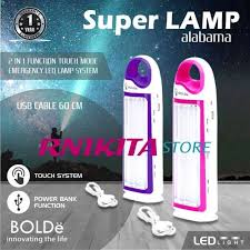 Cocok digunakan dengan powerbank agar berfungsi sebagai lampu darurat saat mati lampu, penerang , camping. Jual Super Lamp Bolde 2 In 1 Alabama Lampu Emergency Led Usb Rechargeab Terbaru Juli 2021 Blibli