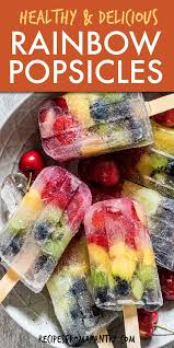 Colorful Rainbow Popsicles In 2020 Yummy Food Dessert Homemade Popsicles Frozen Dessert Recipe
