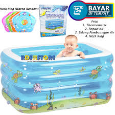 Dilengkapi penahan di bagian dalam bak mandi yang didesain khusus untuk membuat buah hati bunda dapat duduk dengan sangat nyaman. Kolam Renang Anak Baby Spa Swimming Pool Bak Mandi Bayi Lazada Indonesia