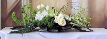 Ceremonial room decoration with floral garlands coffee stop @ the pantry, brisbane. Coffee Table Arrangement Weddings By Bakanas